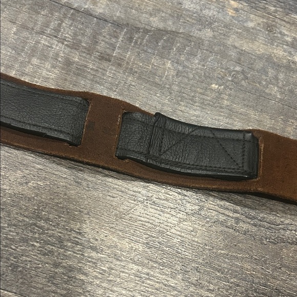 Brown and Black leather Belt seatbelt style main image 16